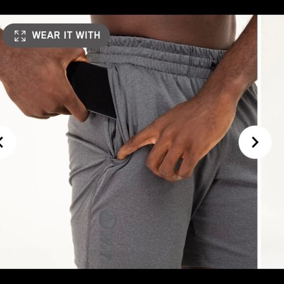 WIT Lightweight Knit Shorts. Gray. Large - Picture 3 of 14